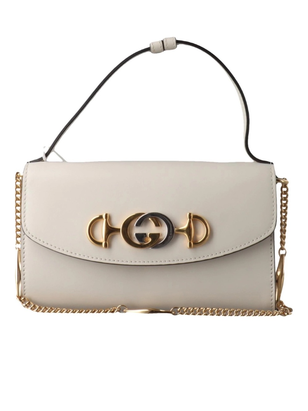 Gucci Interlocking G Horsebit Zumi Mini - Cream